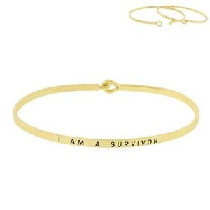 I AM A SURVIVOR MESSAGE BRACELET